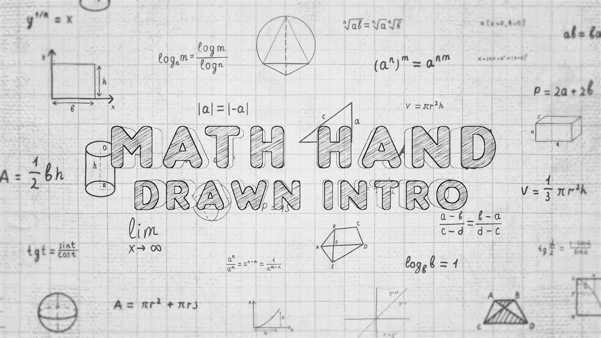 Math Hand Draw Intro Premiere Pro Videohive 33929917 Premiere Pro Image 7