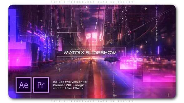 Matrix Technology Data Slideshow - Videohive 27594862 Download
