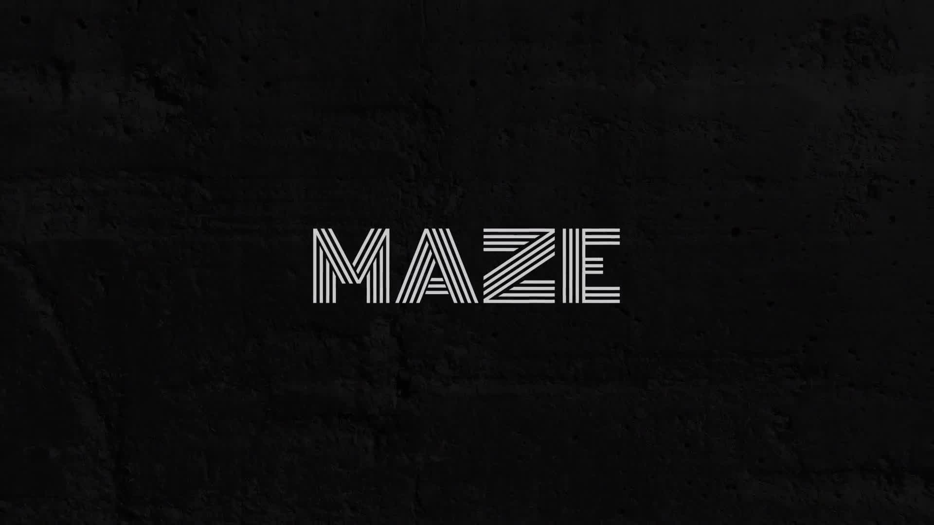 Maze Animated Typeface Videohive 29299085 After Effects Image 1