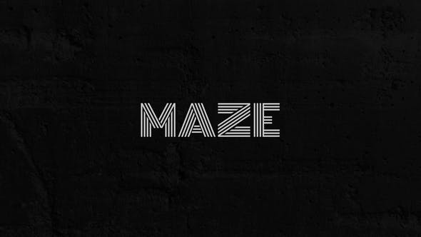Maze Animated Typeface - 29299085 Download Videohive