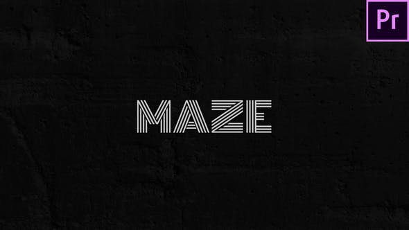 Maze Animated Typeface for Premiere - 29599001 Videohive Download