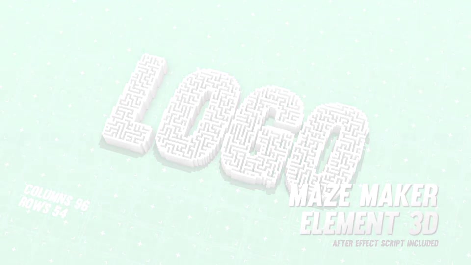 Maze Maker Element 3D - Download Videohive 20033432
