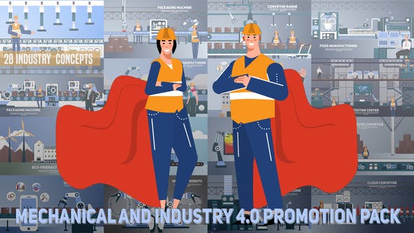Mechanical and Industry 4_0 Promotion Pack - 25081071 Videohive Download