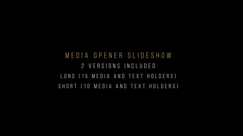 Media Opener Slideshow Videohive 13461151 After Effects Image 1