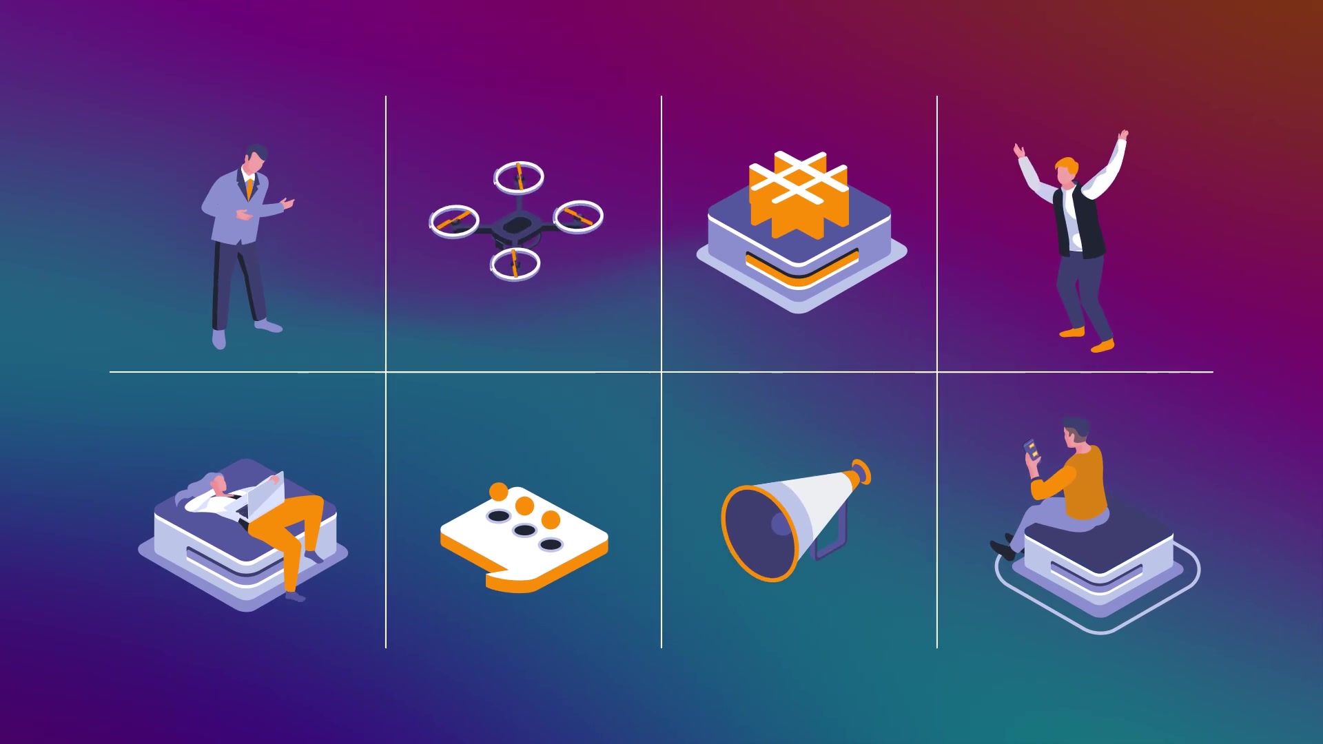 Media platform Isometric Concept Videohive 28986908 After Effects Image 11