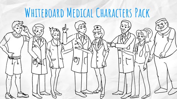 Medical Characters Healthcare Whiteboard Animation - Videohive Download 21106819