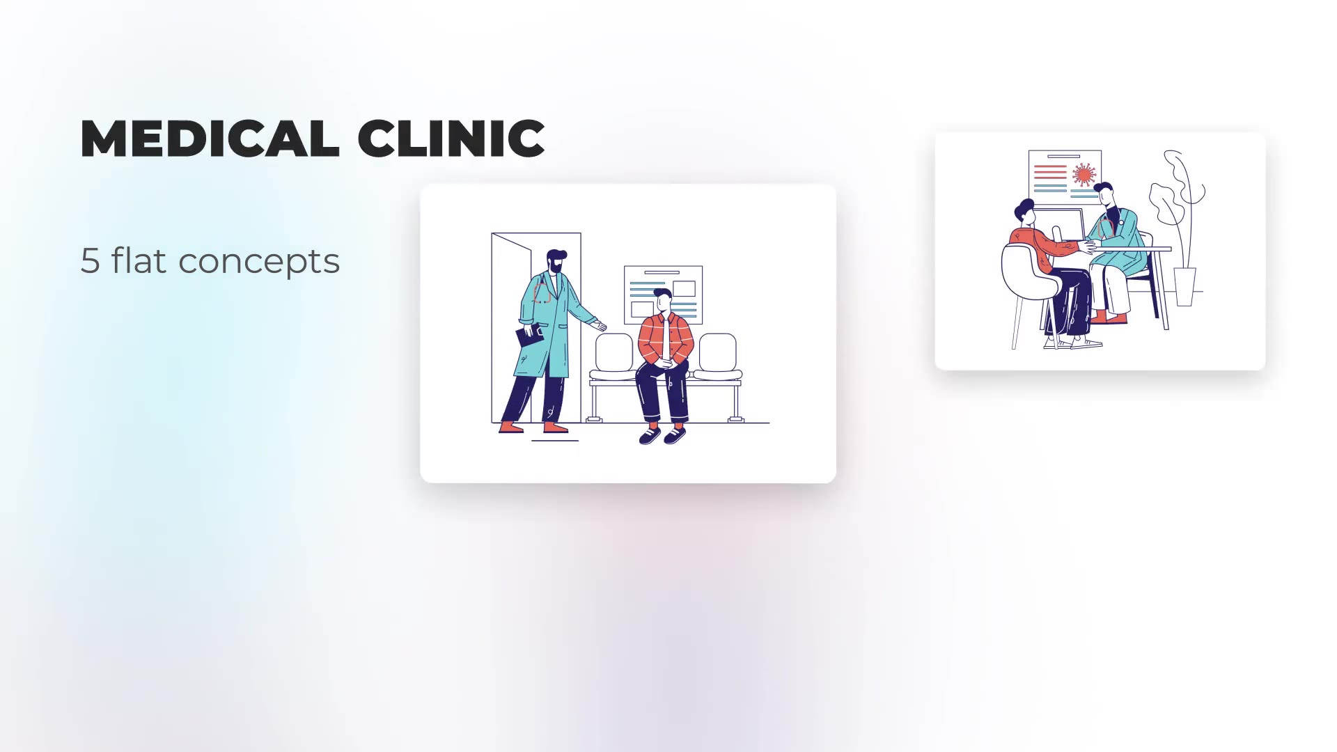 Medical clinic Flat concepts Videohive 39472740 After Effects Image 4