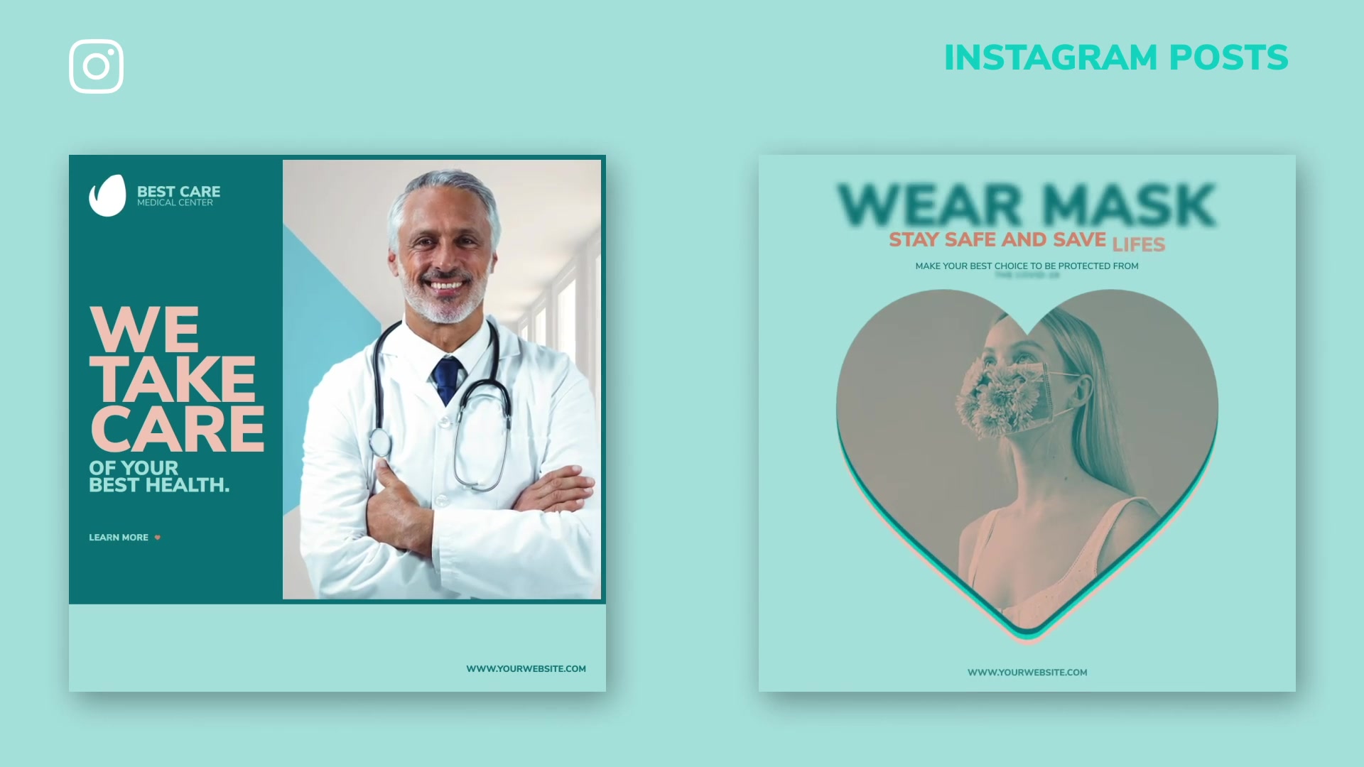 Medical Covid 19 Instagram Post & Story B98 Videohive 33180999 After Effects Image 5