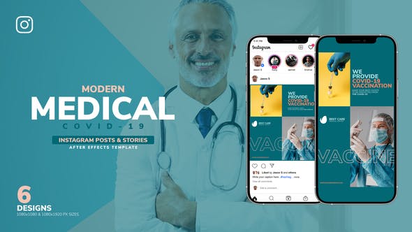 Medical Covid 19 Instagram Post & Story B98 - Videohive 33180999 Download