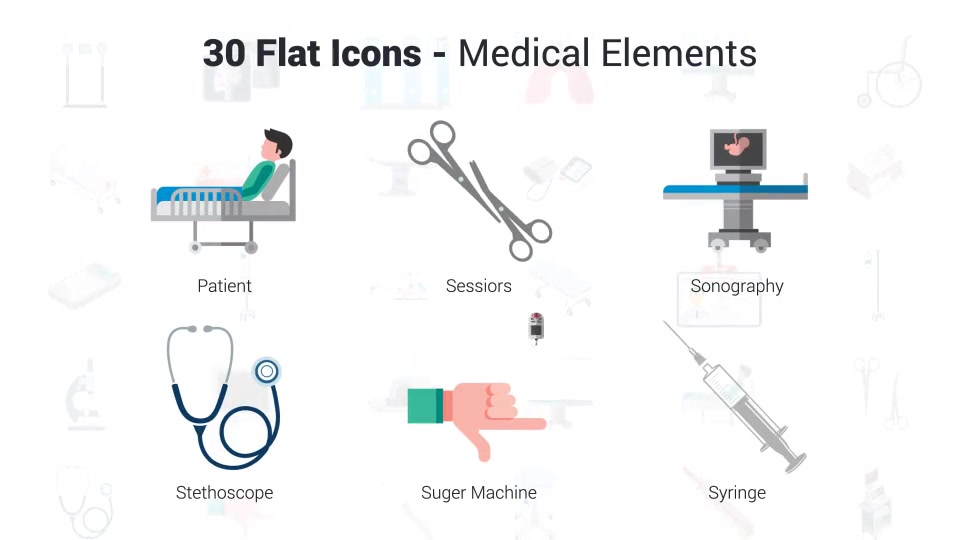 Medical Elements Icons Videohive 36046900 After Effects Image 10