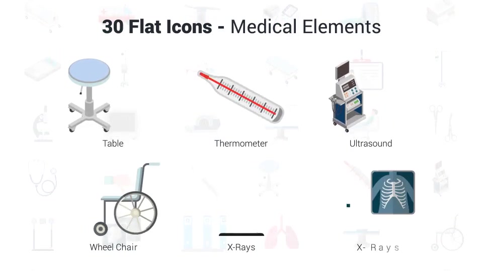 Medical Elements Icons Videohive 36046900 After Effects Image 11