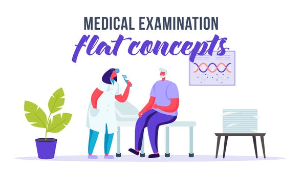 Medical examination Flat Concept - Download Videohive 33248779