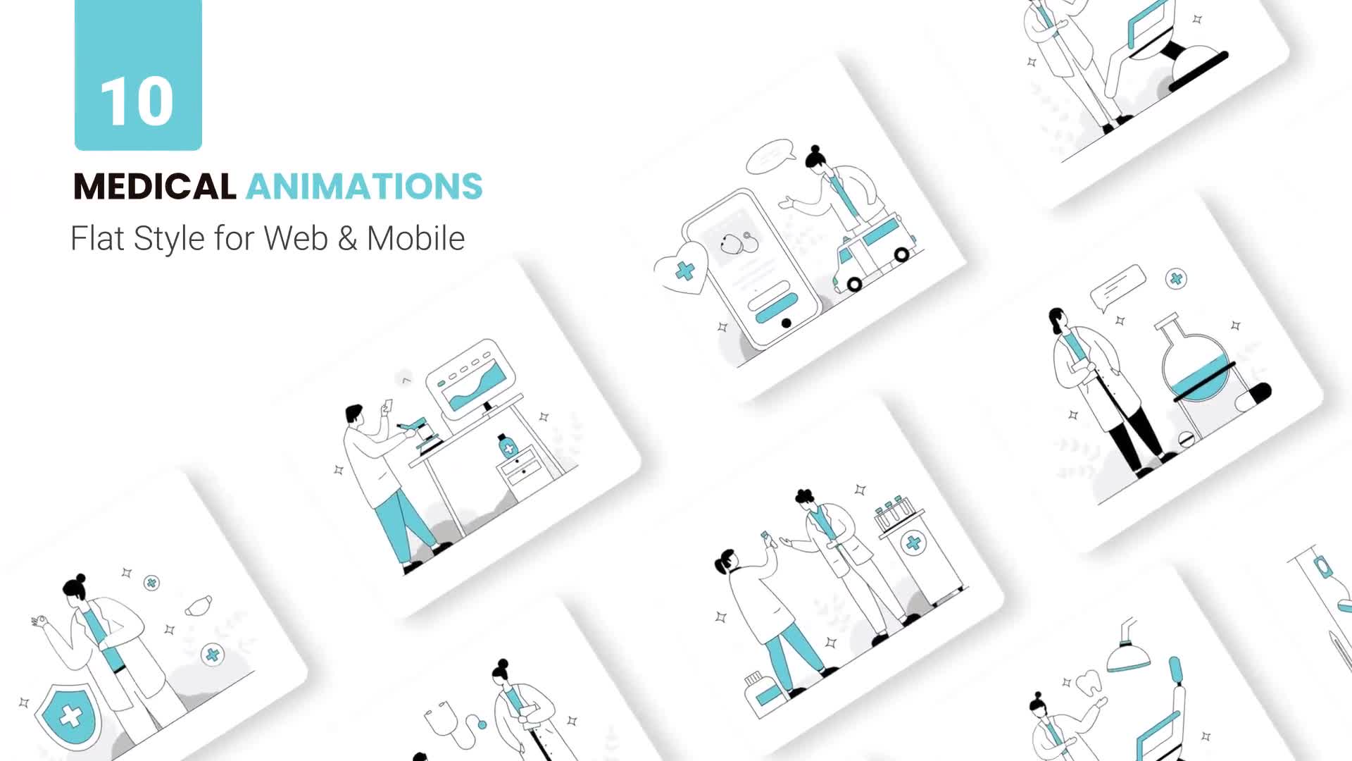 Medical Health Animations Flat Concept Videohive 36683052 After Effects Image 1