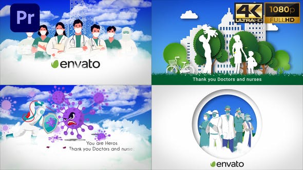Medical & Healthcare Are Heroes Mogrt 33 - 33714334 Download Videohive