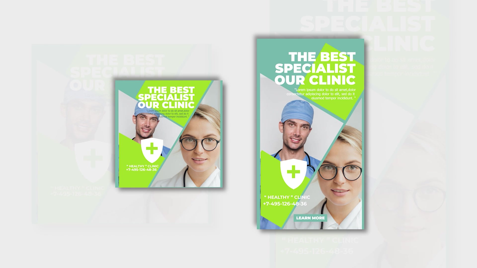 Medical Instagram Stories and Posts Videohive 32453505 Premiere Pro Image 8