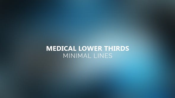 Medical Lower Thirds Minimal Lines - 12182059 Download Videohive