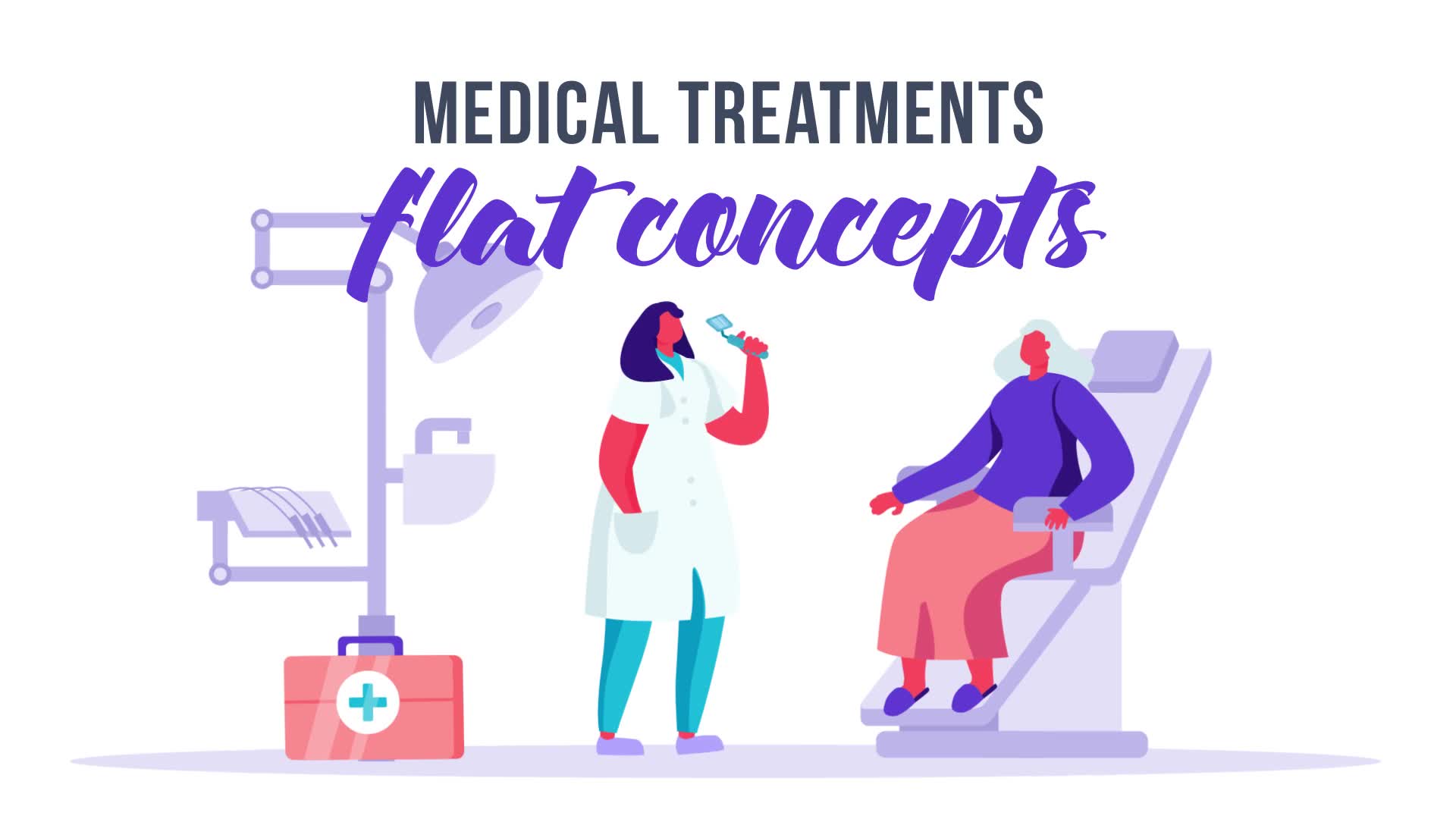 Medical treatments Flat Concept Videohive 33248881 After Effects Image 2