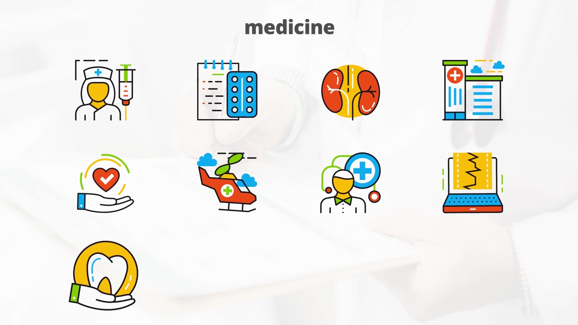 Medicine And Healthcare – Flat Animated Icons Videohive 24429447 After Effects Image 6