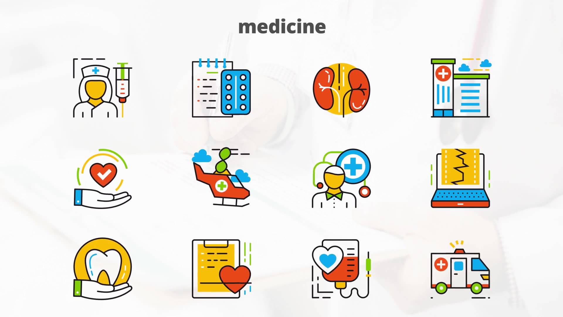 Medicine And Healthcare – Flat Animated Icons Videohive 24429447 After Effects Image 8