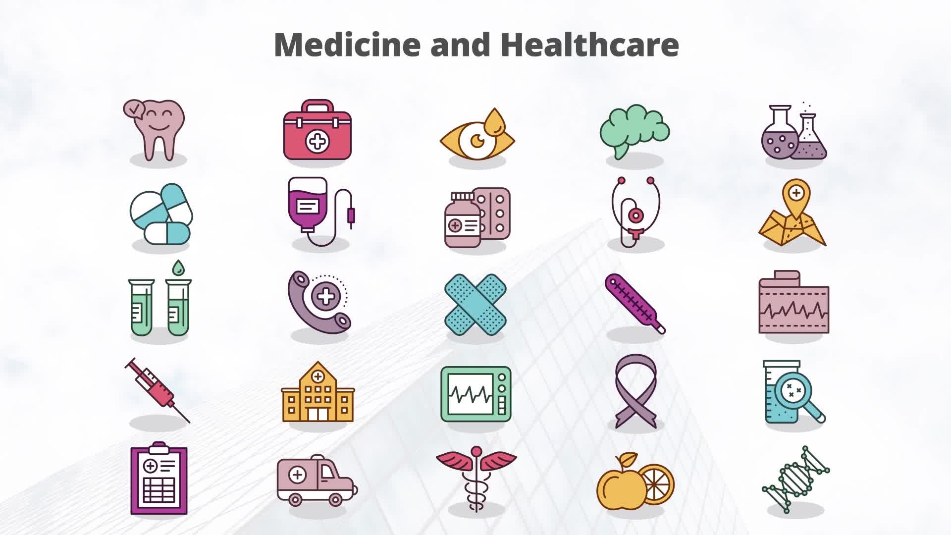 Medicine And Healthcare – Flat Animation Icons (MOGRT) Videohive 23659629 Premiere Pro Image 10