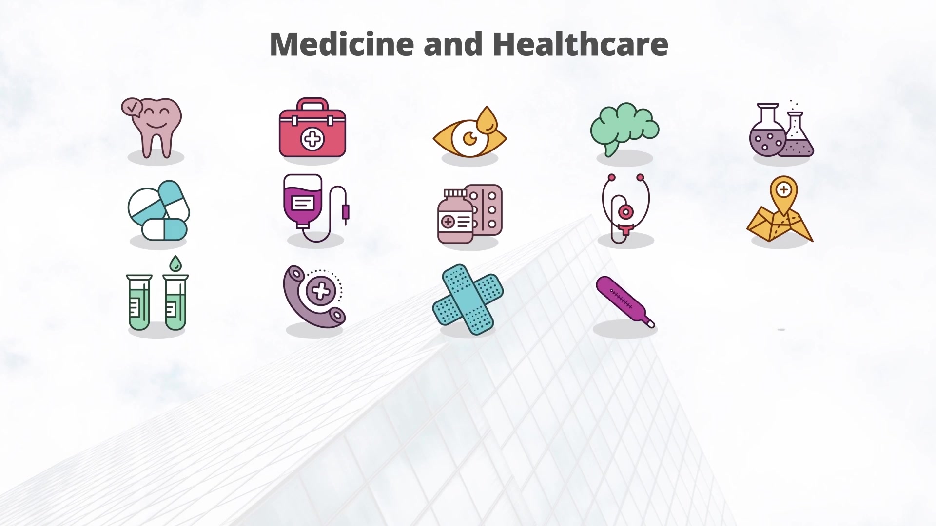 Medicine And Healthcare – Flat Animation Icons (MOGRT) Videohive 23659629 Premiere Pro Image 6