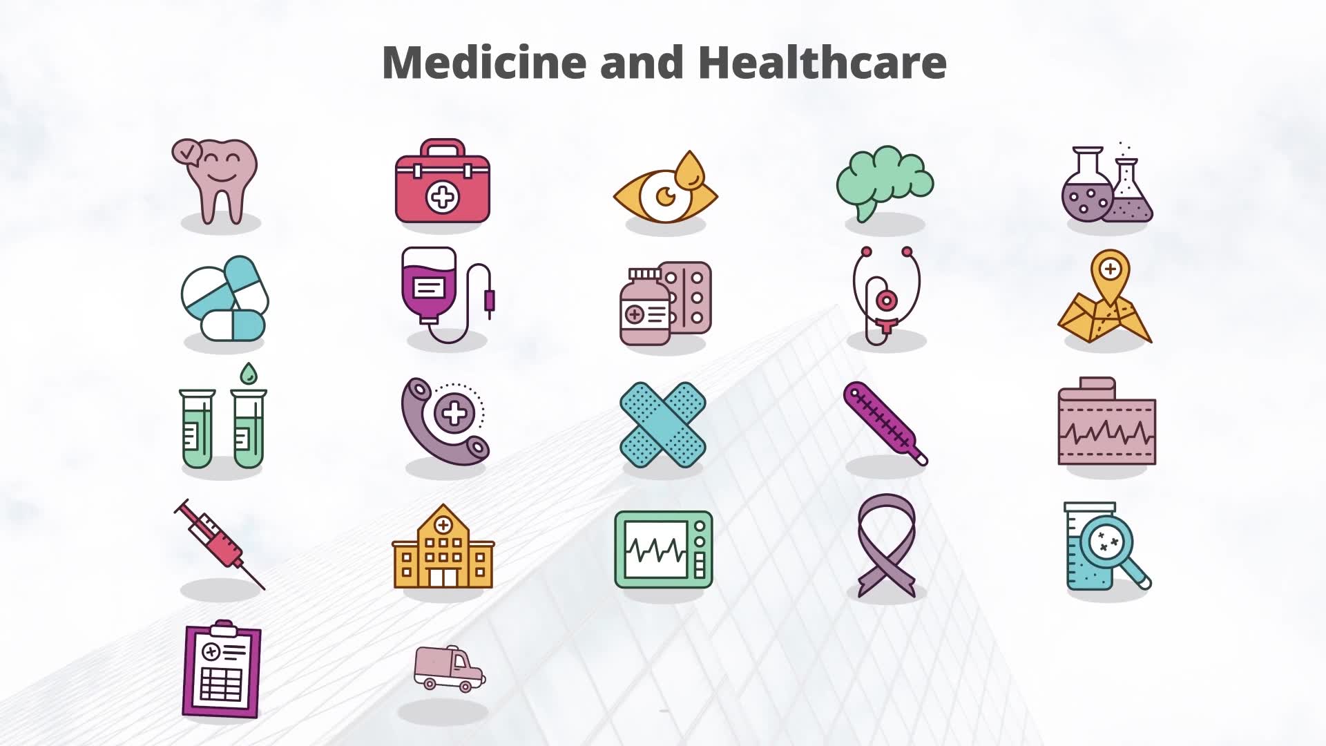 Medicine And Healthcare – Flat Animation Icons (MOGRT) Videohive 23659629 Premiere Pro Image 8