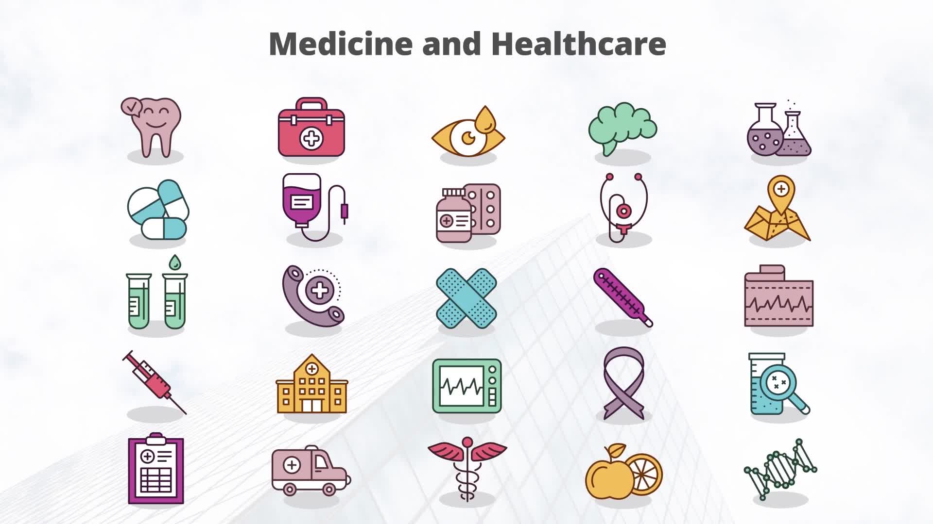 Medicine And Healthcare – Flat Animation Icons (MOGRT) Videohive 23659629 Premiere Pro Image 9