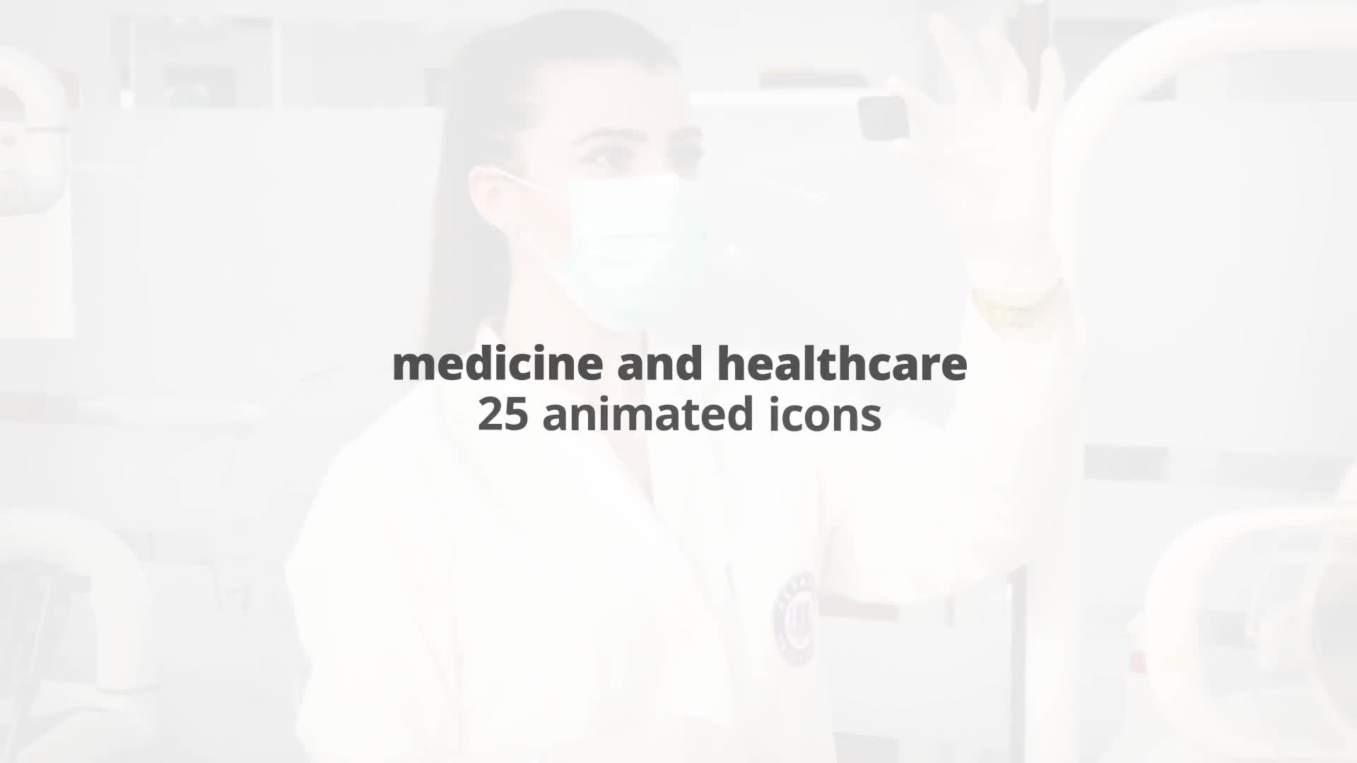 Medicine And Healthcare – Thin Line Icons Videohive 23595762 After Effects Image 1