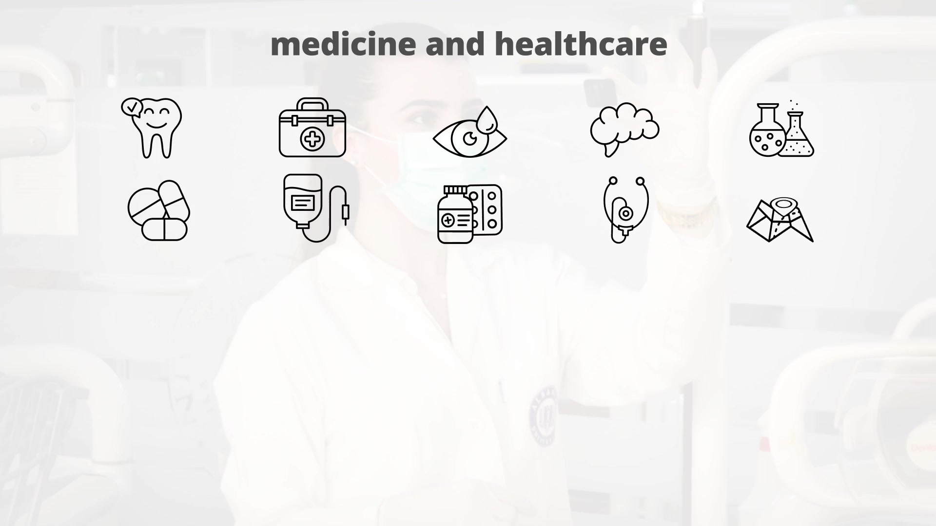 Medicine And Healthcare – Thin Line Icons Videohive 23595762 After Effects Image 5