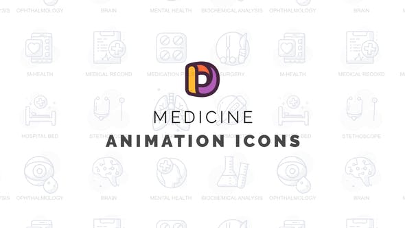 Medicine & Healthcare Animation Icons - Videohive 32812484 Download