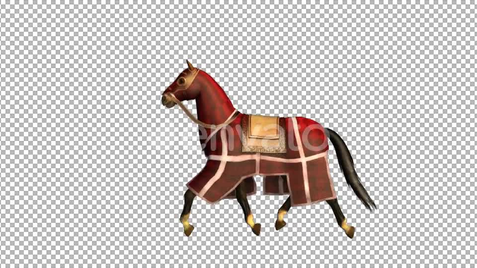 Medieval War Horse Canter Walk Start and Stop - Download Videohive 21952875