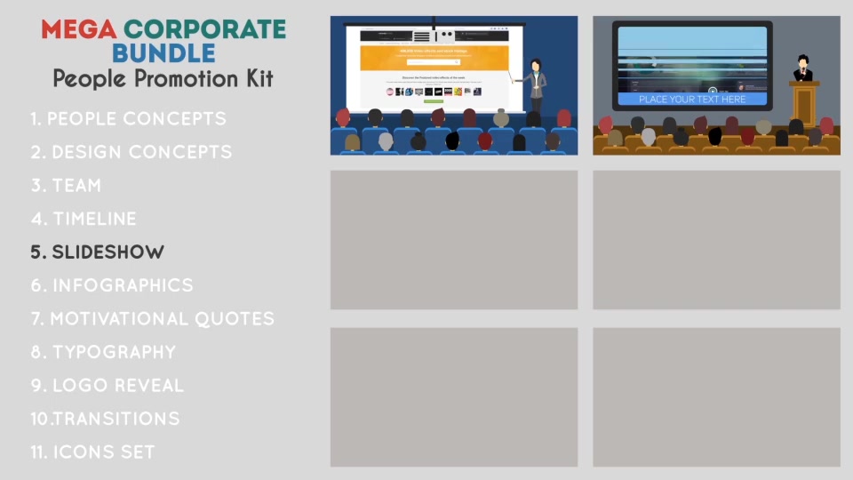 Mega Corporate Bundle People Promotion Kit - Download Videohive 20647343
