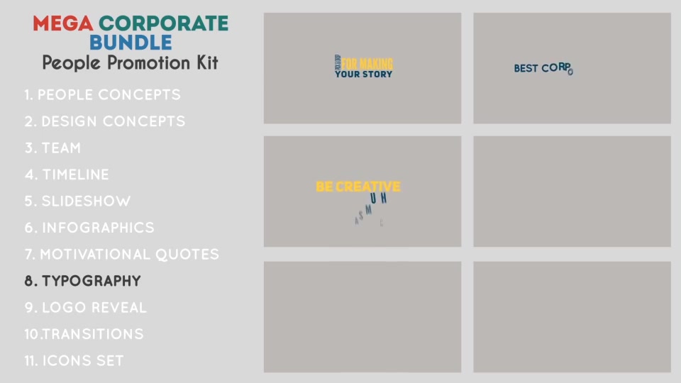 Mega Corporate Bundle People Promotion Kit - Download Videohive 20647343