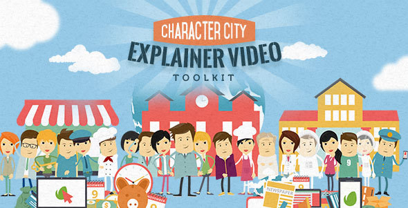 Mega Explainer toolkit : Character city - Download Videohive 13085392