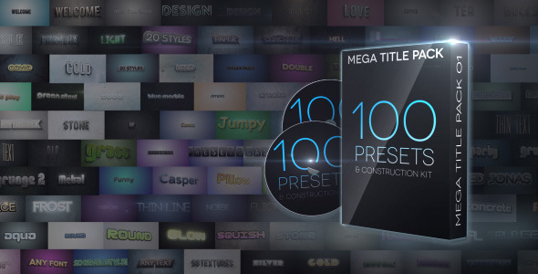 Mega Title Pack 01: 100 in 1 & Construction Kit - Download Videohive 4662535