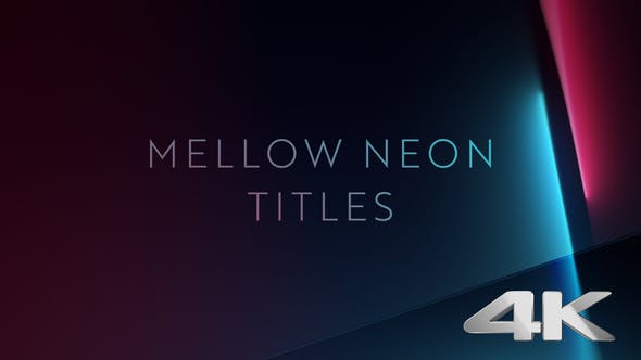 Mellow Neon Titles - Download 23027222 Videohive