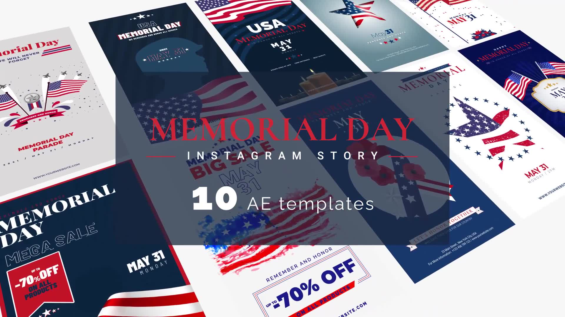 Memorial Day & 4th Of July Instagram Stories Videohive 31660666 After Effects Image 2