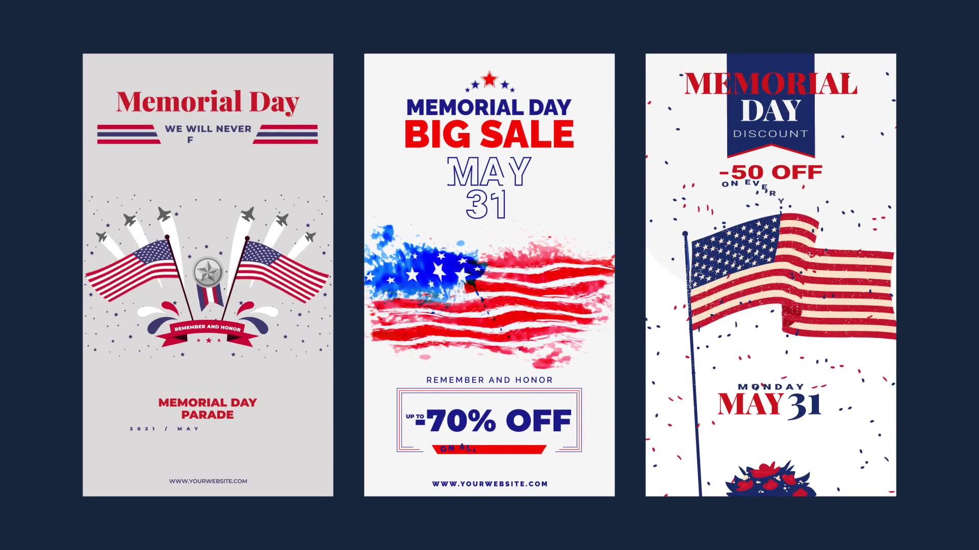 Memorial Day & 4th Of July Instagram Stories Videohive 31660666 After Effects Image 3