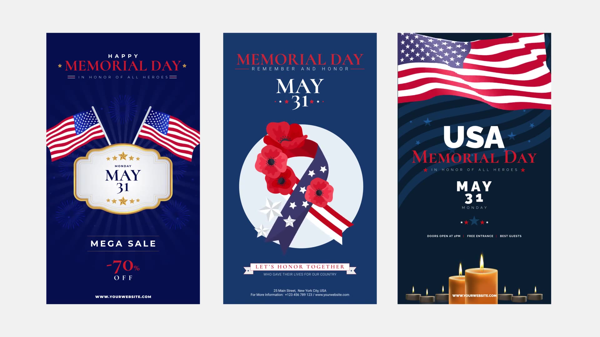 Memorial Day & 4th Of July Instagram Stories Videohive 31660666 After Effects Image 5