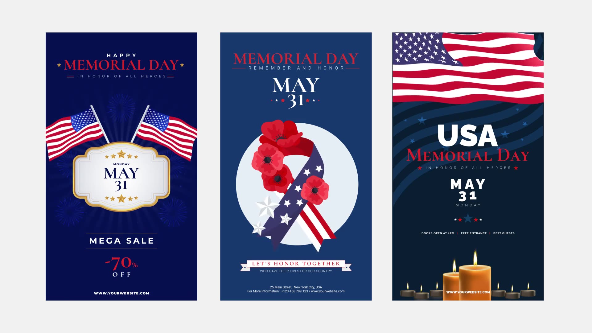 Memorial Day & 4th Of July Instagram Stories Videohive 31660666 After Effects Image 6