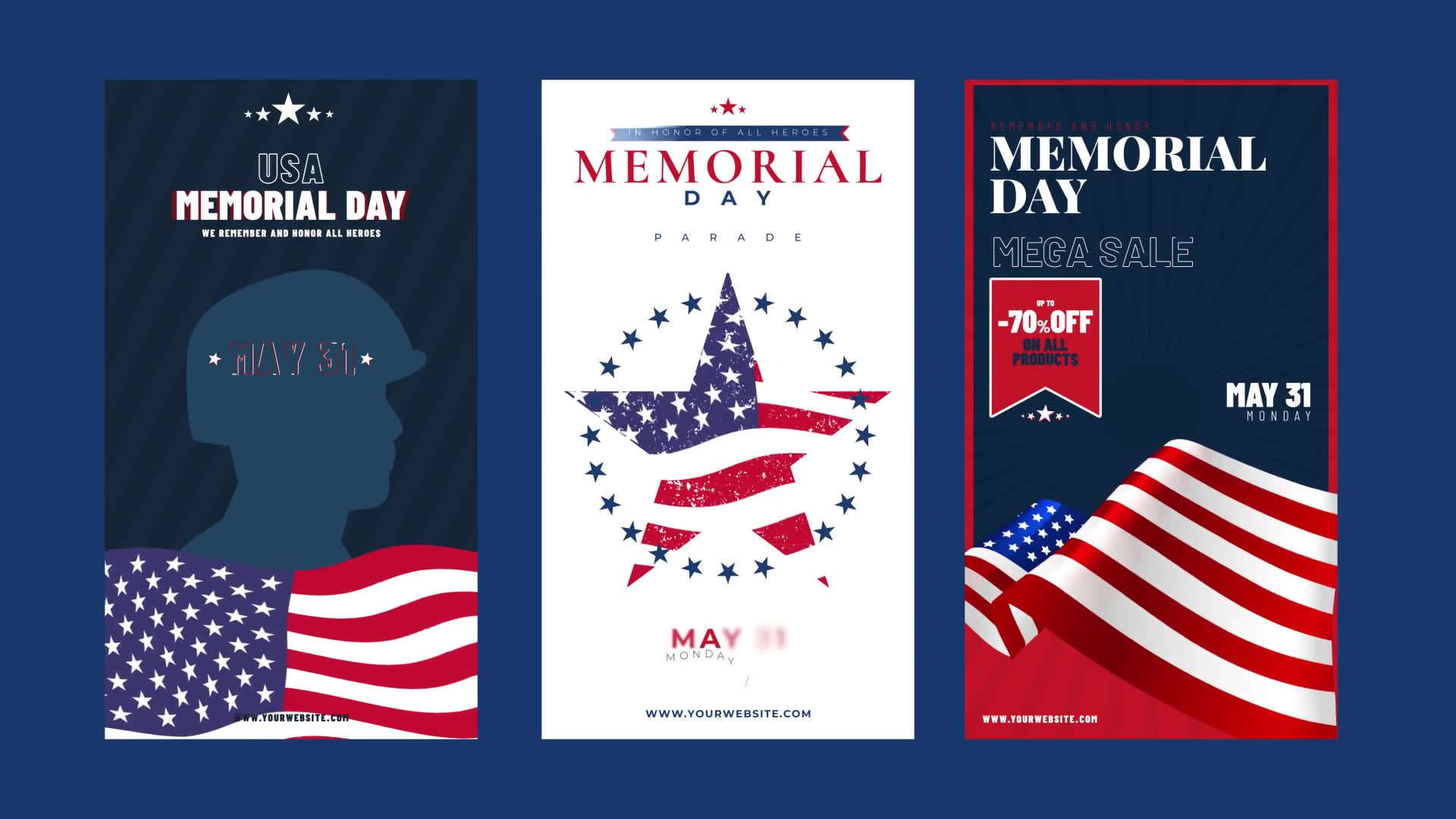 Memorial Day & 4th Of July Instagram Stories Videohive 31660666 After Effects Image 7