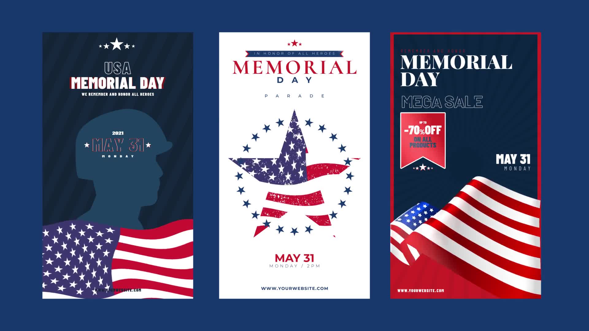 Memorial Day & 4th Of July Instagram Stories Videohive 31660666 After Effects Image 8