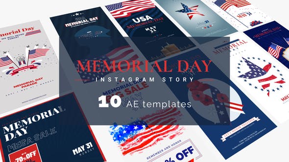 Memorial Day & 4th Of July Instagram Stories - Videohive Download 31660666