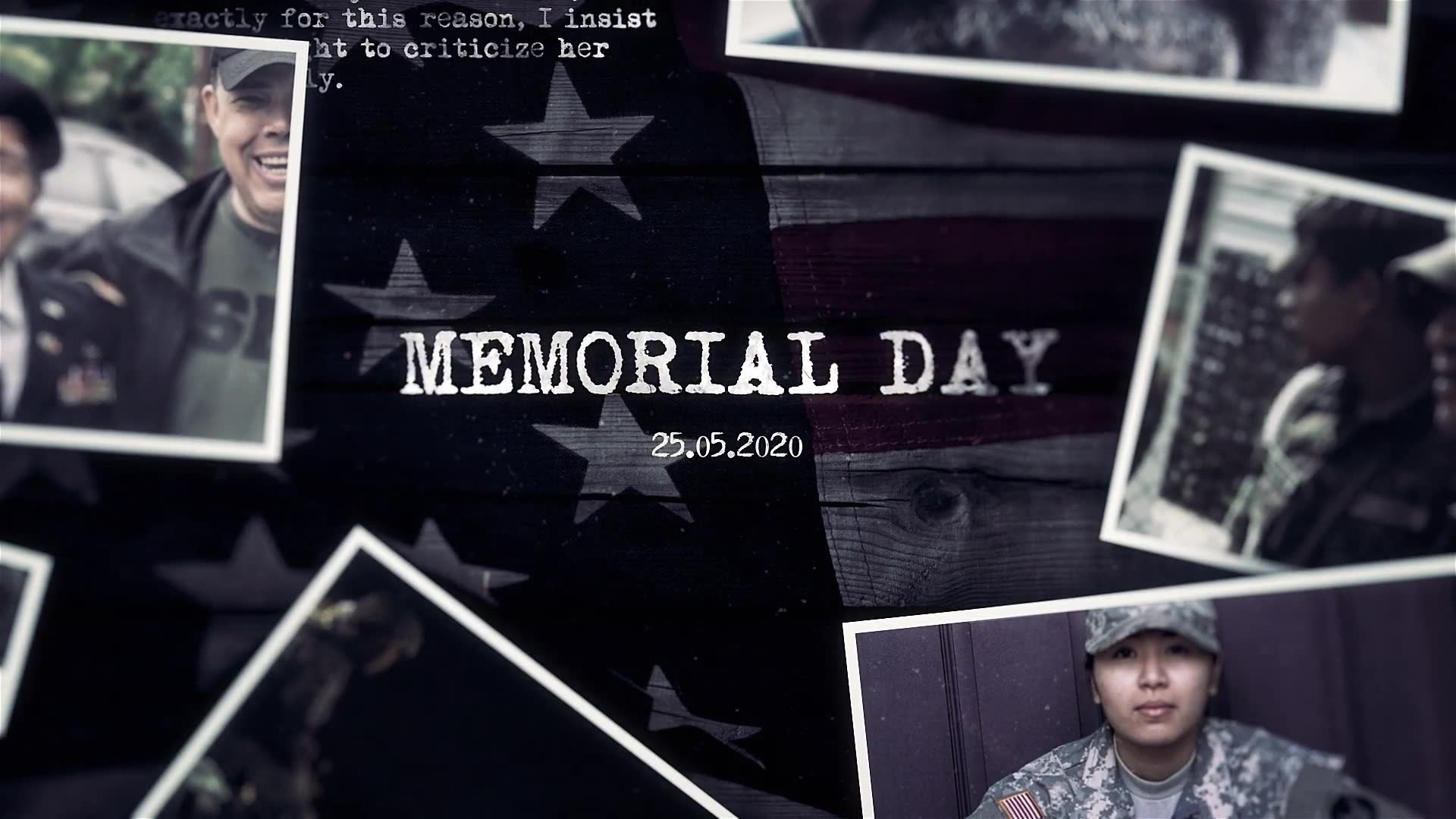 Memorial Day History Timeline Slideshow Videohive 26719214 After Effects Image 2
