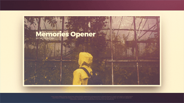 Memories Opener - 20235989 Videohive Download