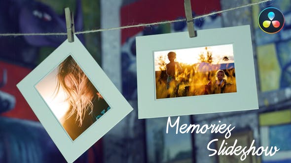 Memories Slideshow Photo Gallery for DaVinci Resolve - Videohive Download 33506707