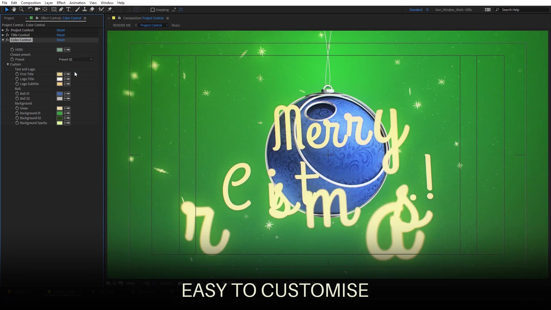 Merry Christmas Ball Logo Videohive 29647640 After Effects Image 6