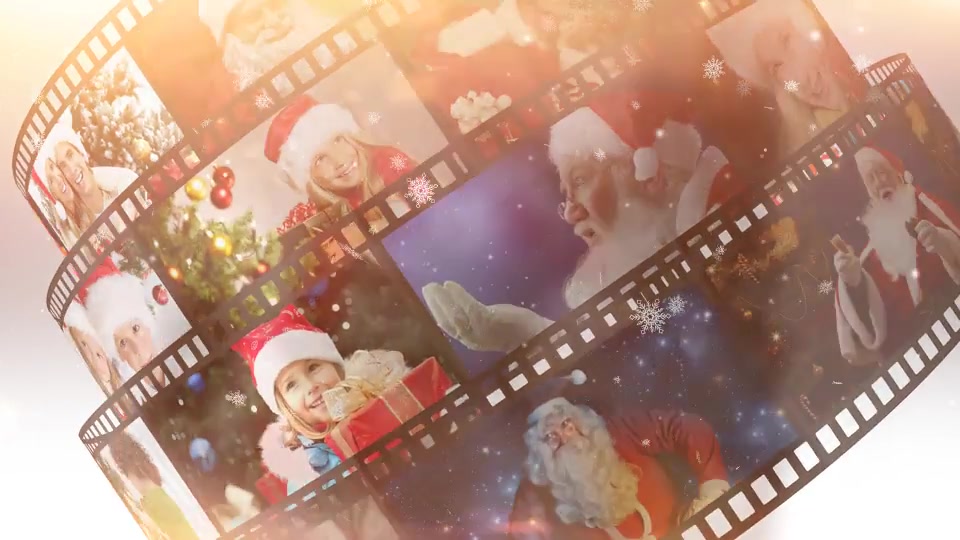 Merry Christmas Film Reel Wishes - Download Videohive 18996758