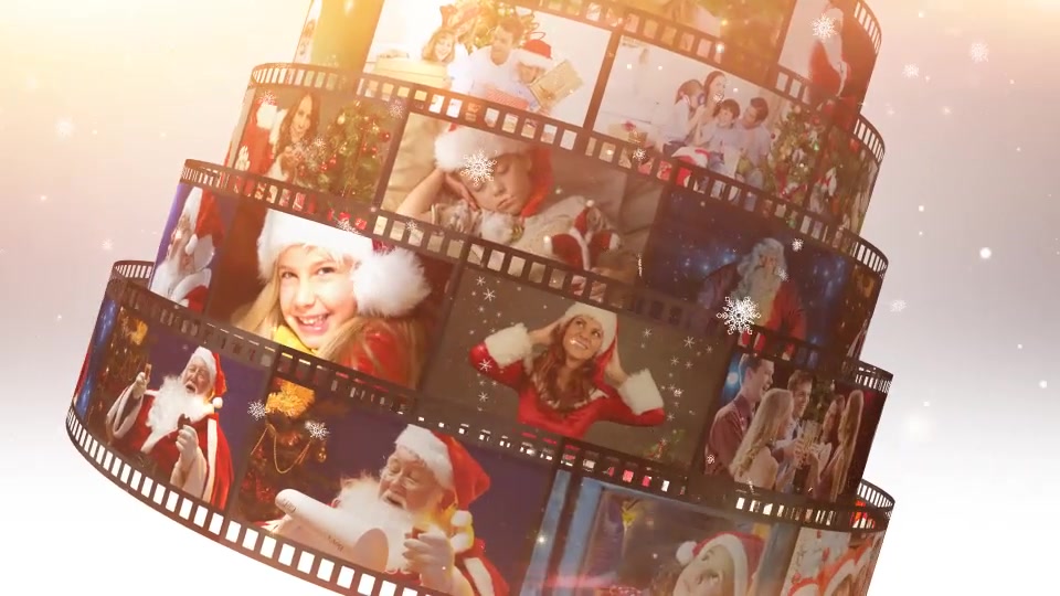 Merry Christmas Film Reel Wishes - Download Videohive 18996758