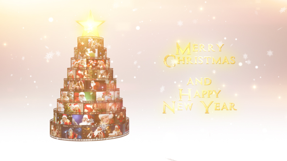 Merry Christmas Film Reel Wishes - Download Videohive 18996758